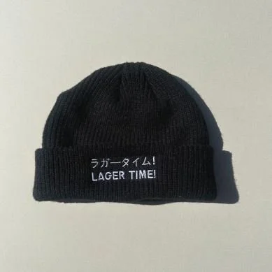 Halfway Crooks Lager Time! Fisherman Beanie $28