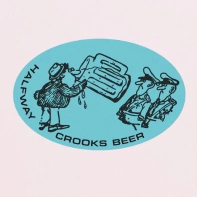 Halfway Crooks Cops Oktoberfest Sticker $2.50