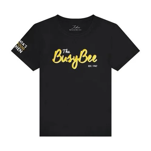 Busy Bee Bamboo Tee in Black $40