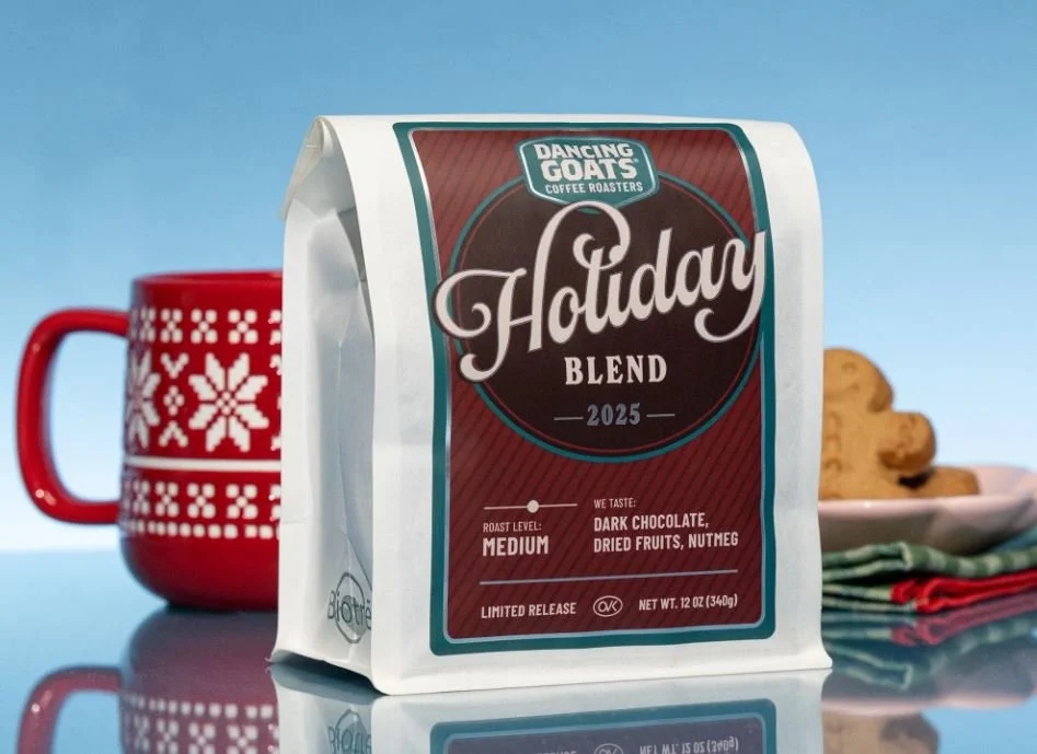 Dancing Goats Holiday Blend 2025 $20