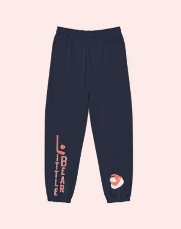 Little Bear Official League Sweatpants in Navy $50