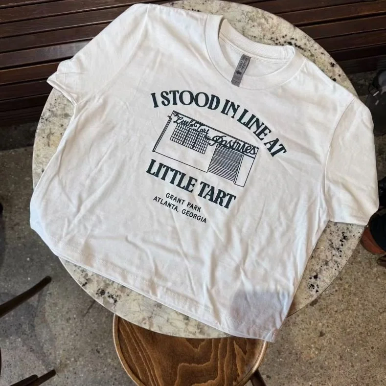Little Tart "I Stood In Line At..." Boxy Crop Tee $28