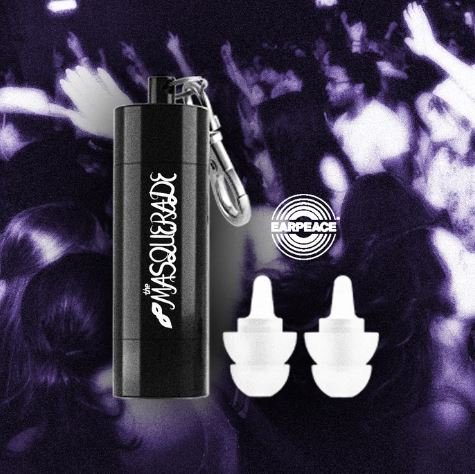 The Masquerade Logo Earplugs by EarPeace $30