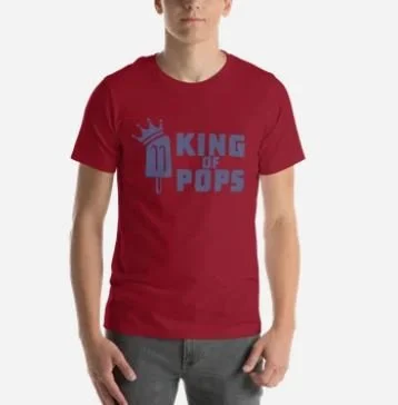 King of Pops Unisex t-shirt $18.50