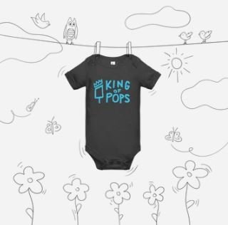 King of Pops Baby short sleeve one piece $17.50