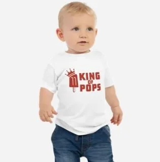 King of Pops Baby Jersey Short Sleeve Tee $16.00
