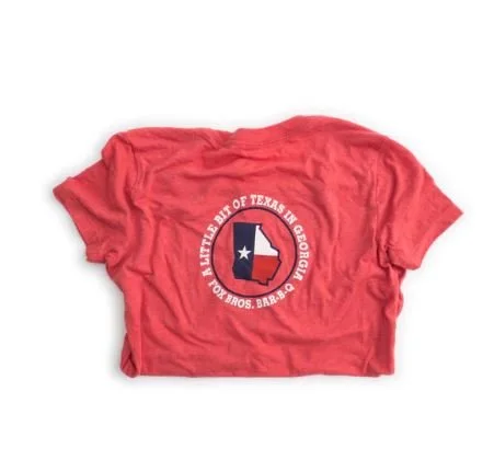 Fox Bros Little Bit of Texas V-Neck, Red Regular price $25