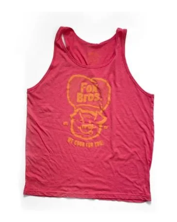Fox Bros Chef Pig Racer Back Women's Fit Tank, Red Regular price $13