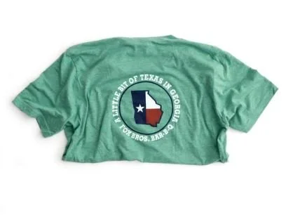 Fox Bros Little Bit of Texas Crew Neck, Green Regular price $25