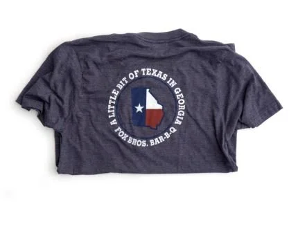 Fox Bros Little Bit of Texas Crew Neck, Navy Regular price $25