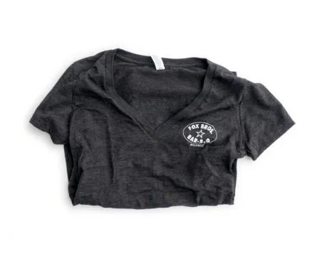 Fox Bros Little Bit of Texas V-Neck, Gray Regular price $25