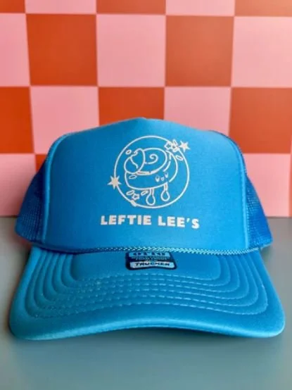 Leftie Lee's Cinnaroll SnapBack Hat in Blue Regular price $25