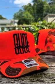 Glide Pizza Neon 'Glitch' Trucker Hat $28