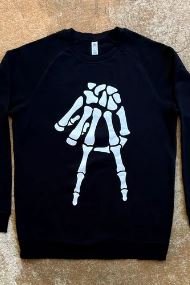 Glide Pizza A-Town Down Skeleton Sweatshirt $50