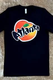 Glide Pizza Atlanta Fanta Tee, Black $28