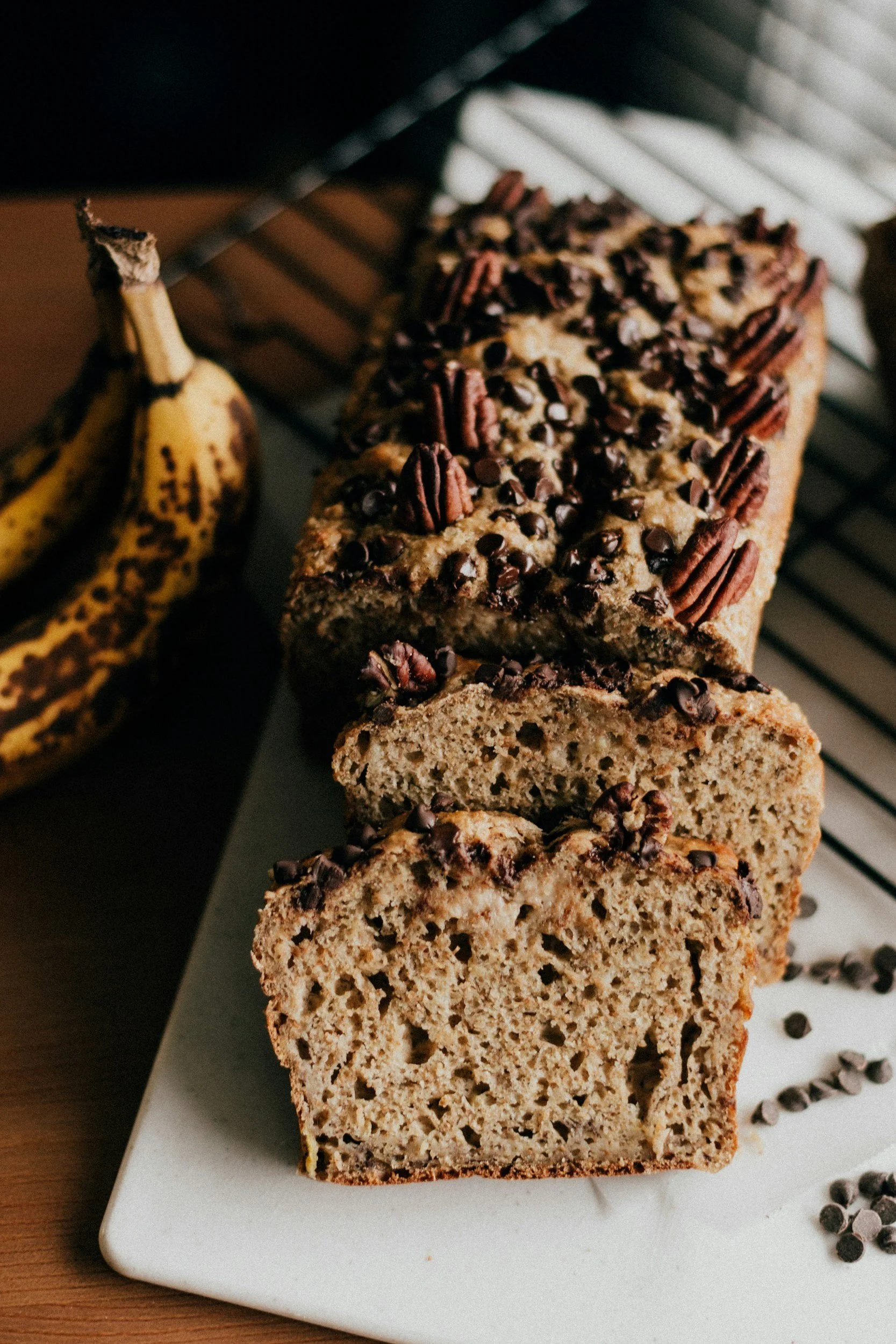 Banana Pecan Chocolate Chip Bread:  A Loaf Worth Slowing Down For