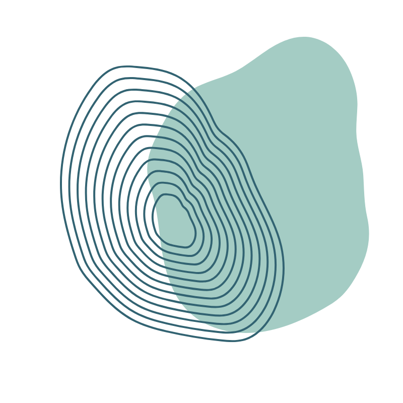 White silhouette of a plant with elongated leaves on a black background.