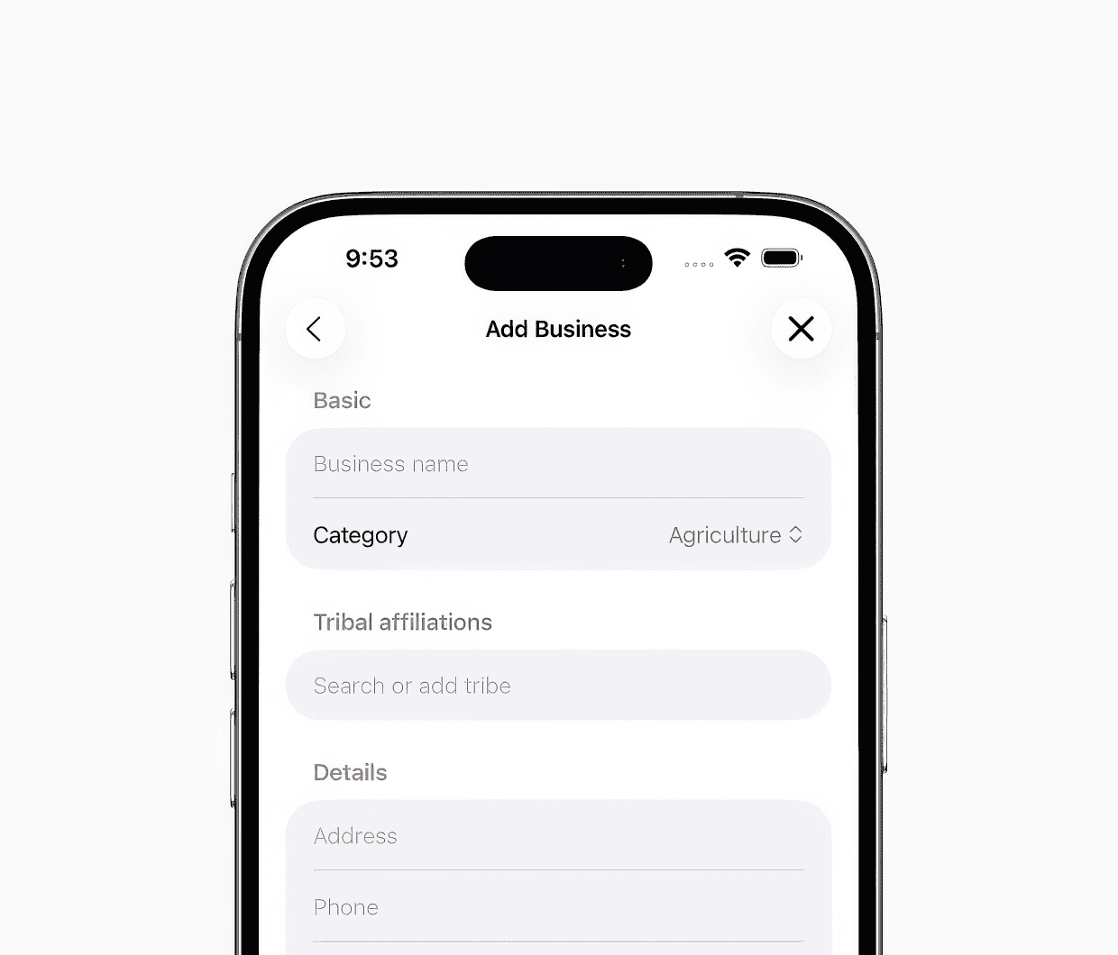 Add your business in minutes.