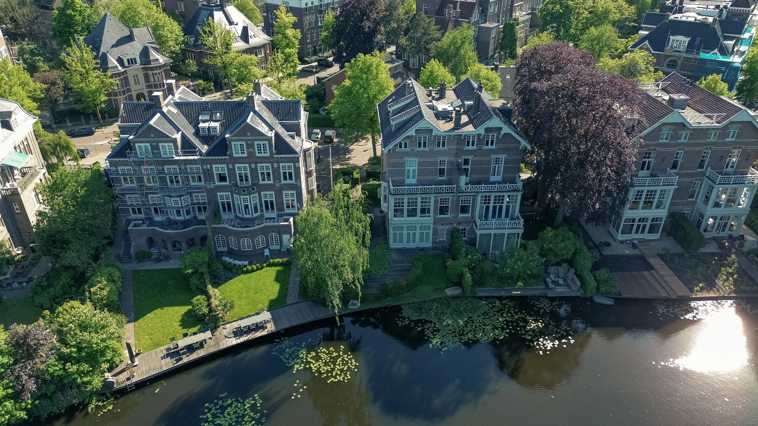 Fotografie van vrijstaande woningen vondelpark