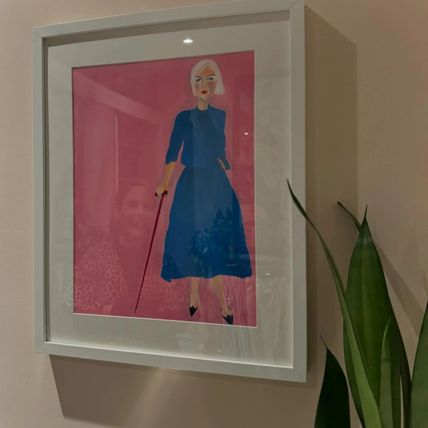 Looking perfectly in keeping on Emily&rsquo;s millennial pink wall 💕