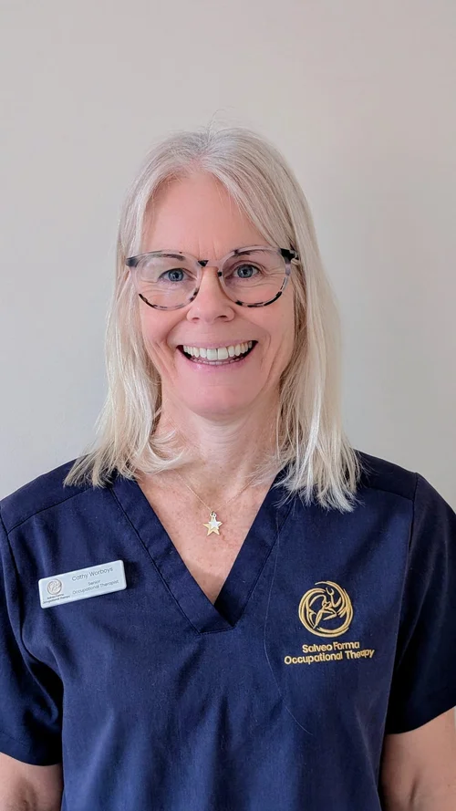 Cathy Worboys, Senior Occupational Therapist specialising in home assessment, falls and neurological rehabilitation at Salveo Forma