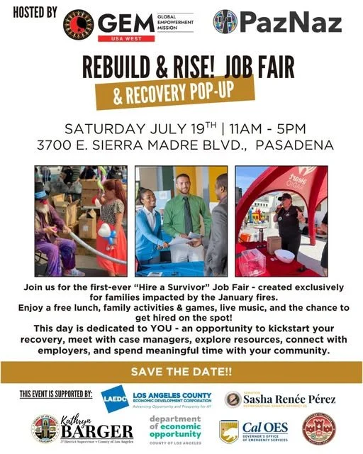 Rebuild & Rise! Job Fair and Recovery Pop-Up Event
