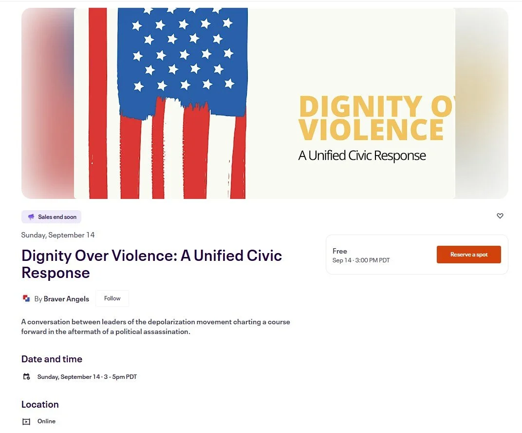 Dignity Over Violence: A Unified Civic Response