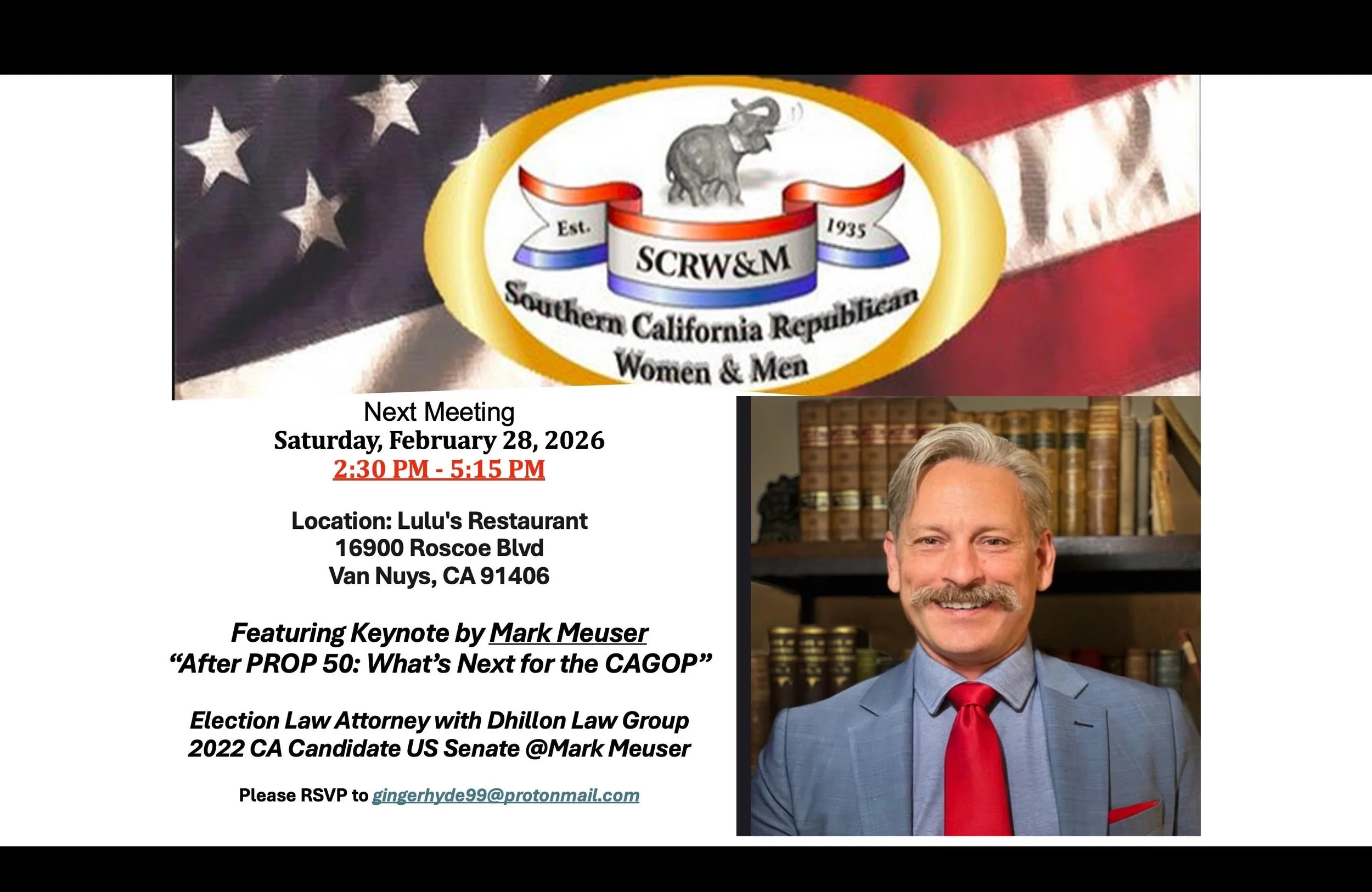 SCRWM, Speaker -Mark Meuser