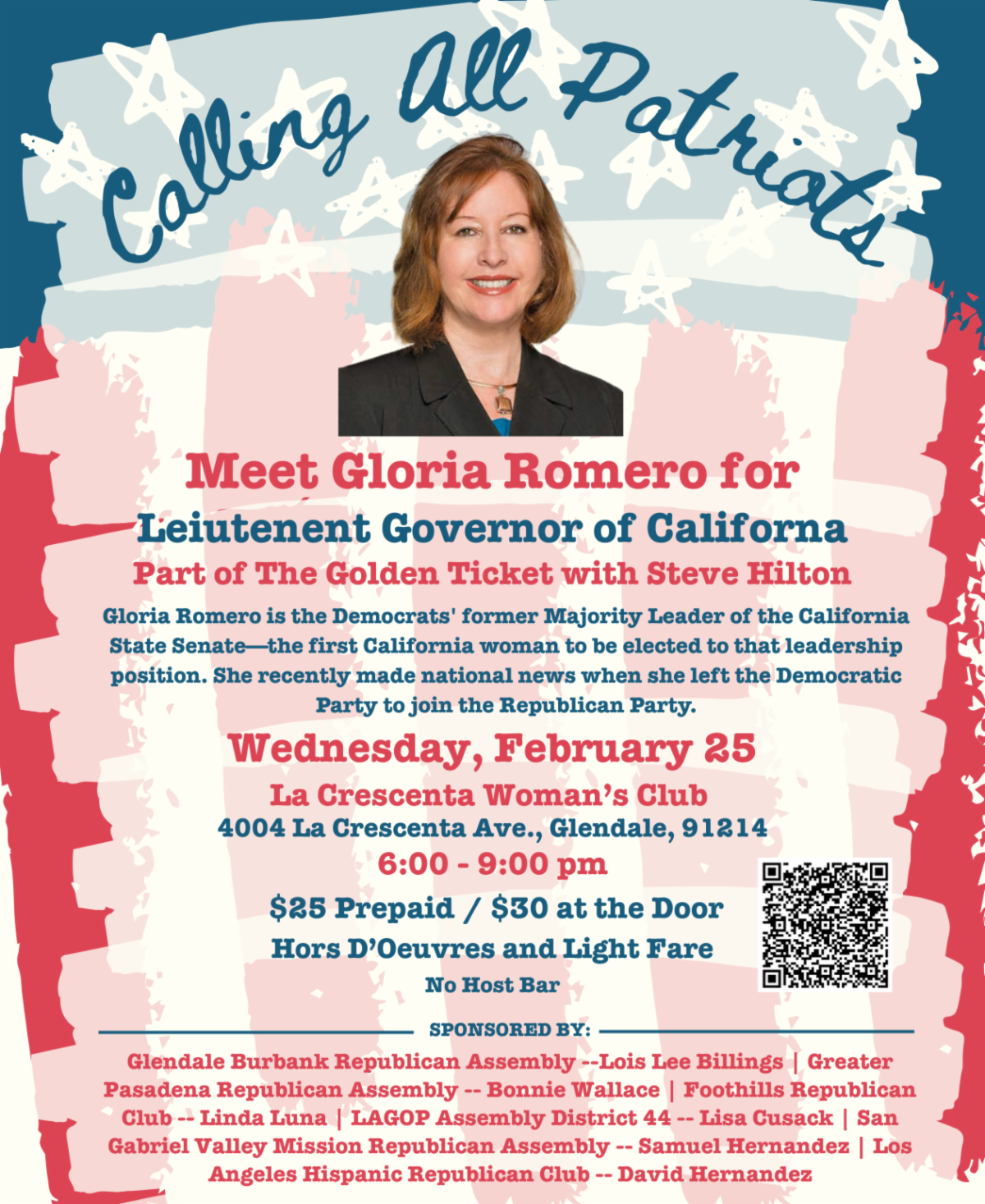 Meet Gloria Romero candidate for Lieutenant Governor