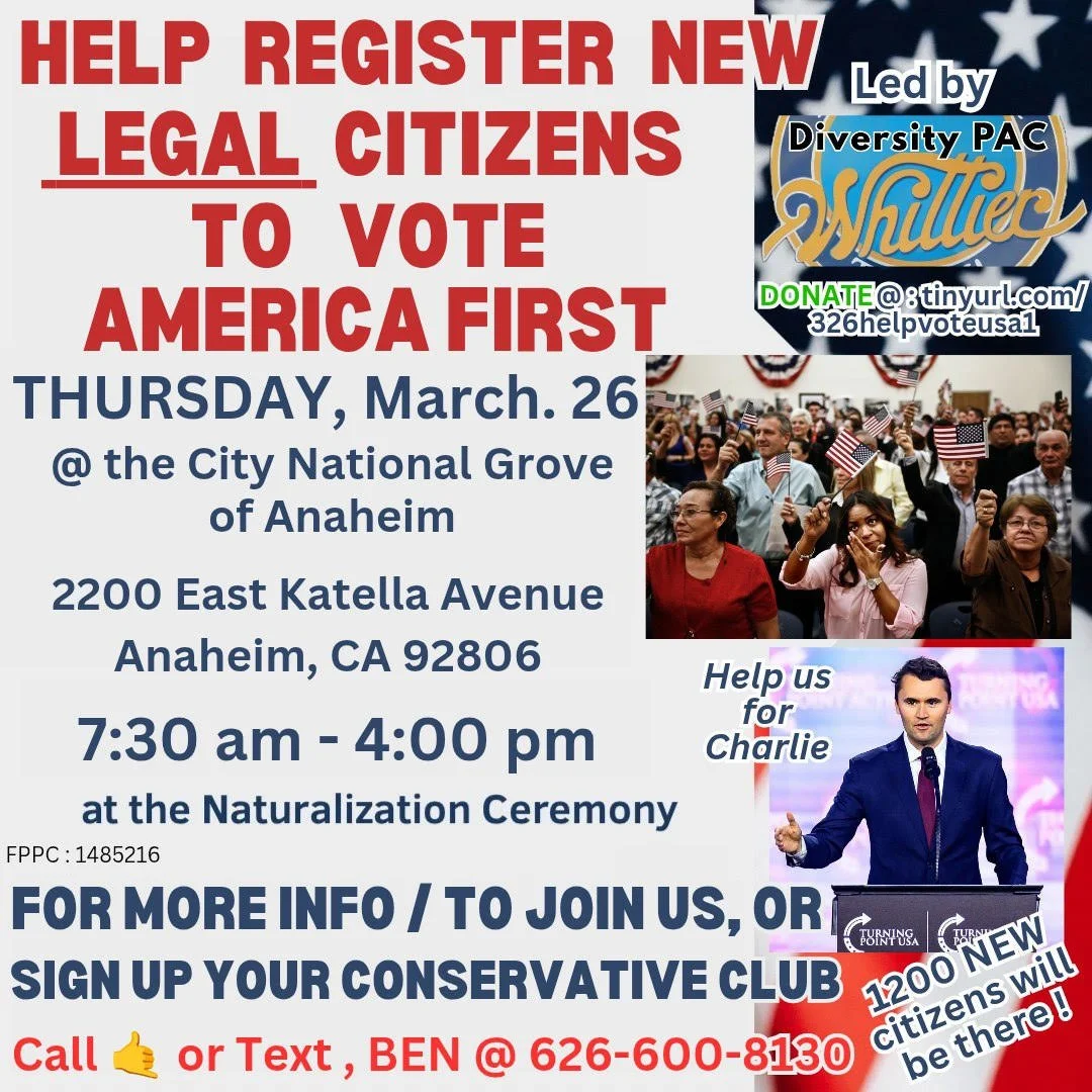 Help Congratulate &amp; Register to Vote Newly Naturalized Citizens!