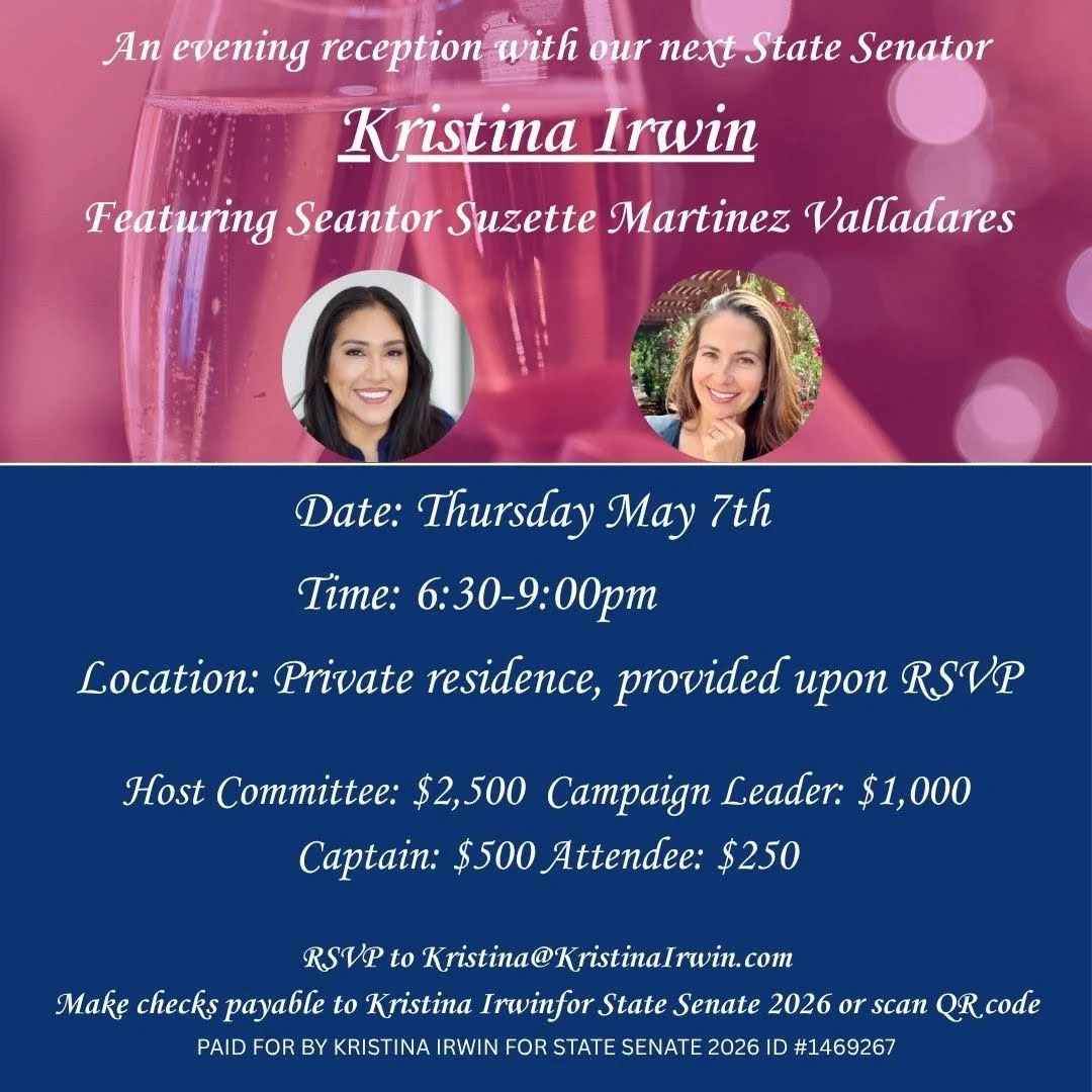 Kristina Irwin for State Senate D24 Fundraiser!