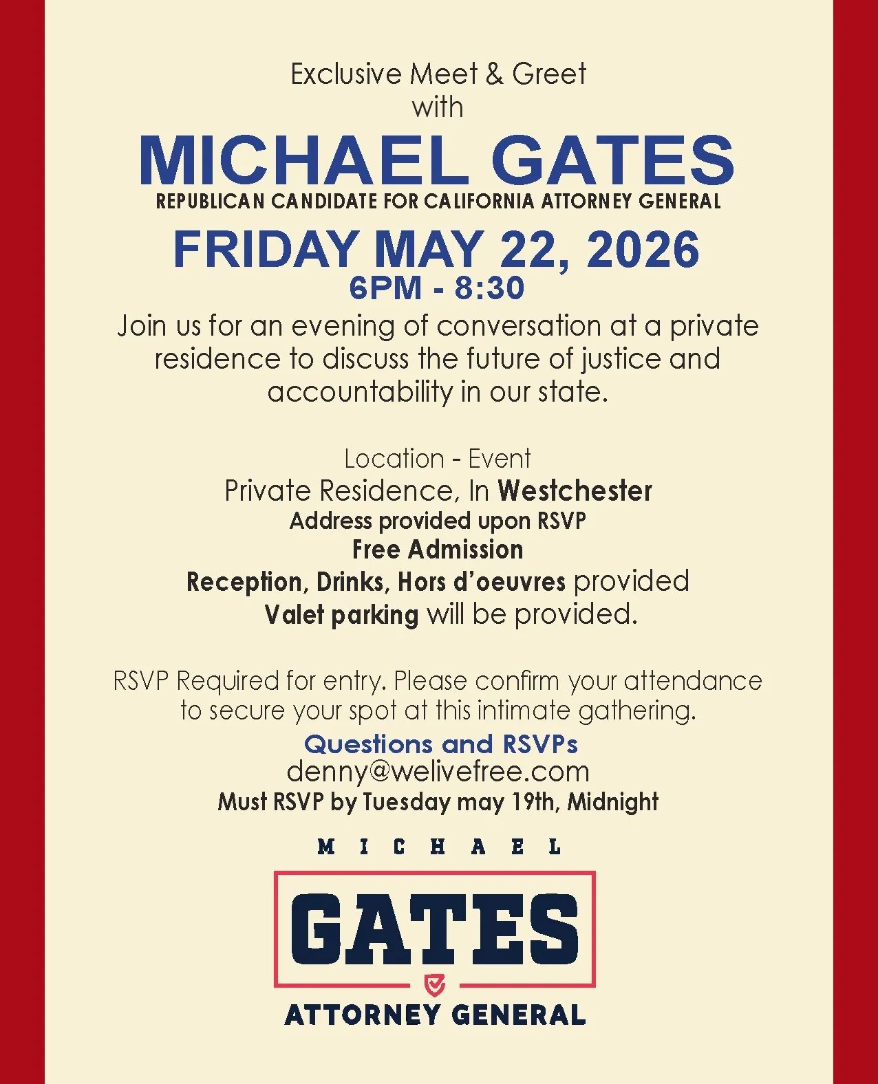 Meet Michael Gates -Republican Candidate for CA Attorney General
