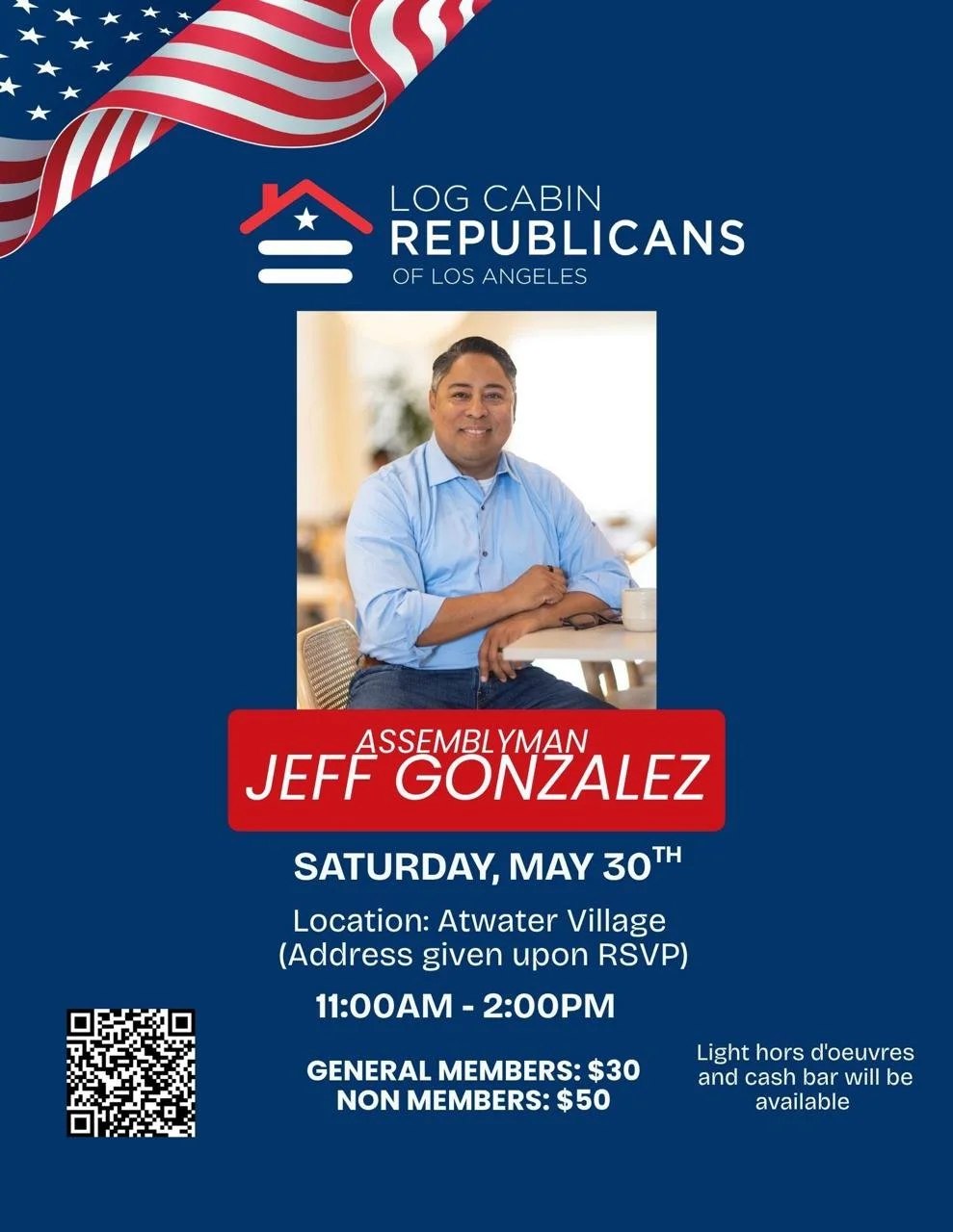 Log Cabin LA -Meet Assembly Member, Jeff Gonzalez