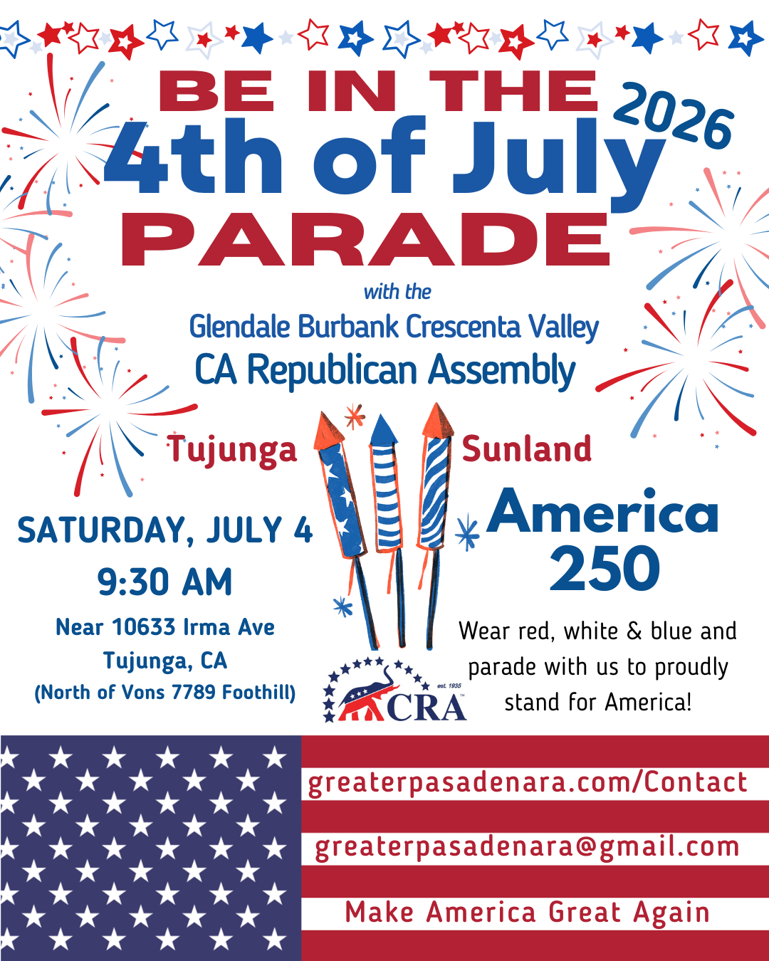 Be in the 4th of July Parade! 