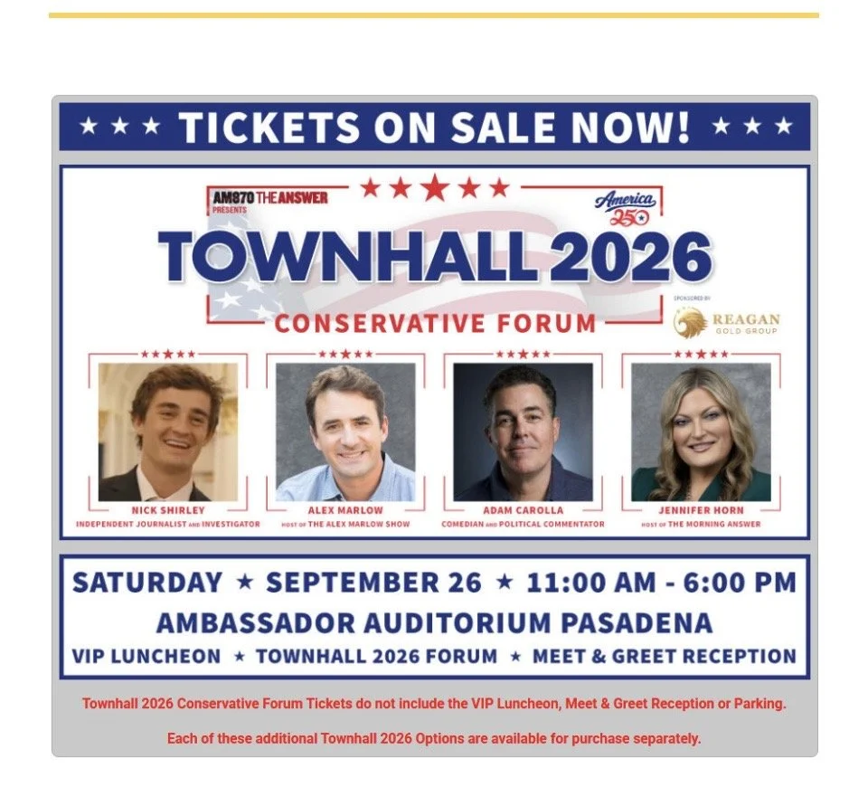 Townhall 2026 Conservative Forum in Pasadena