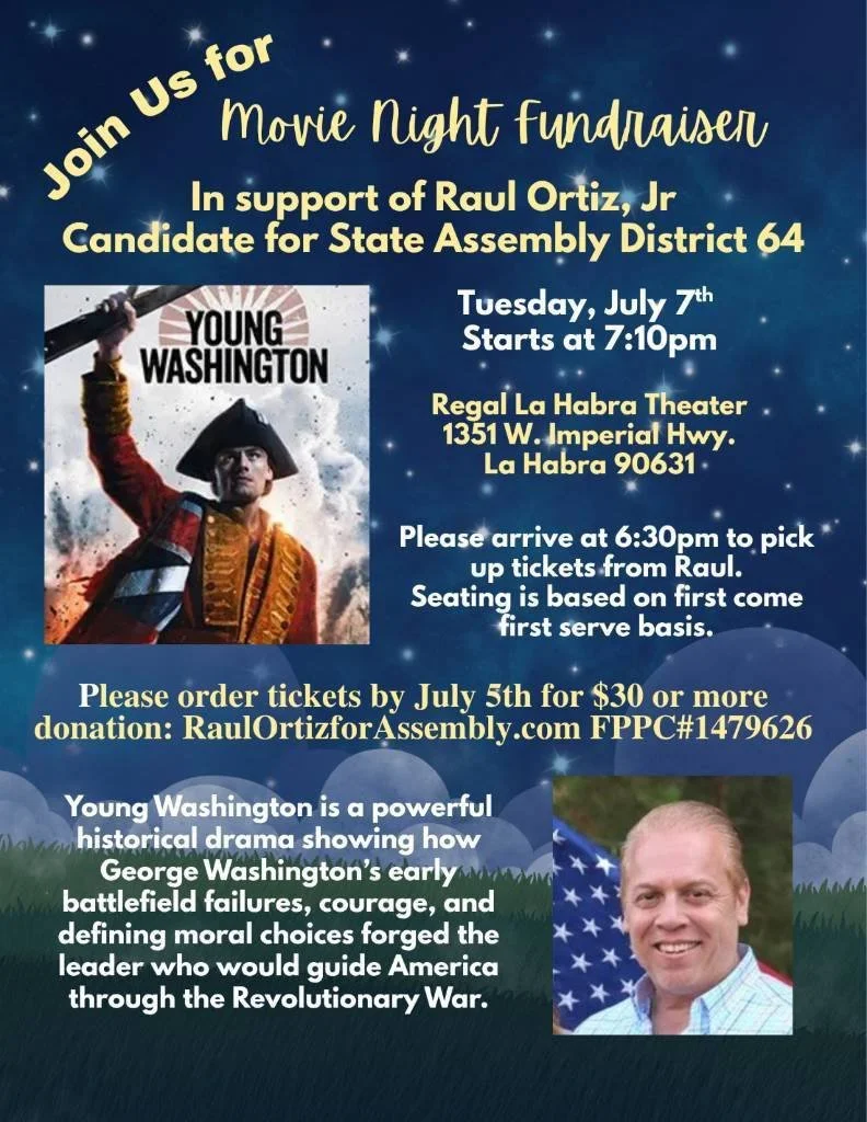 Raul Ortiz for State Assembly District 64 -Movie Night!