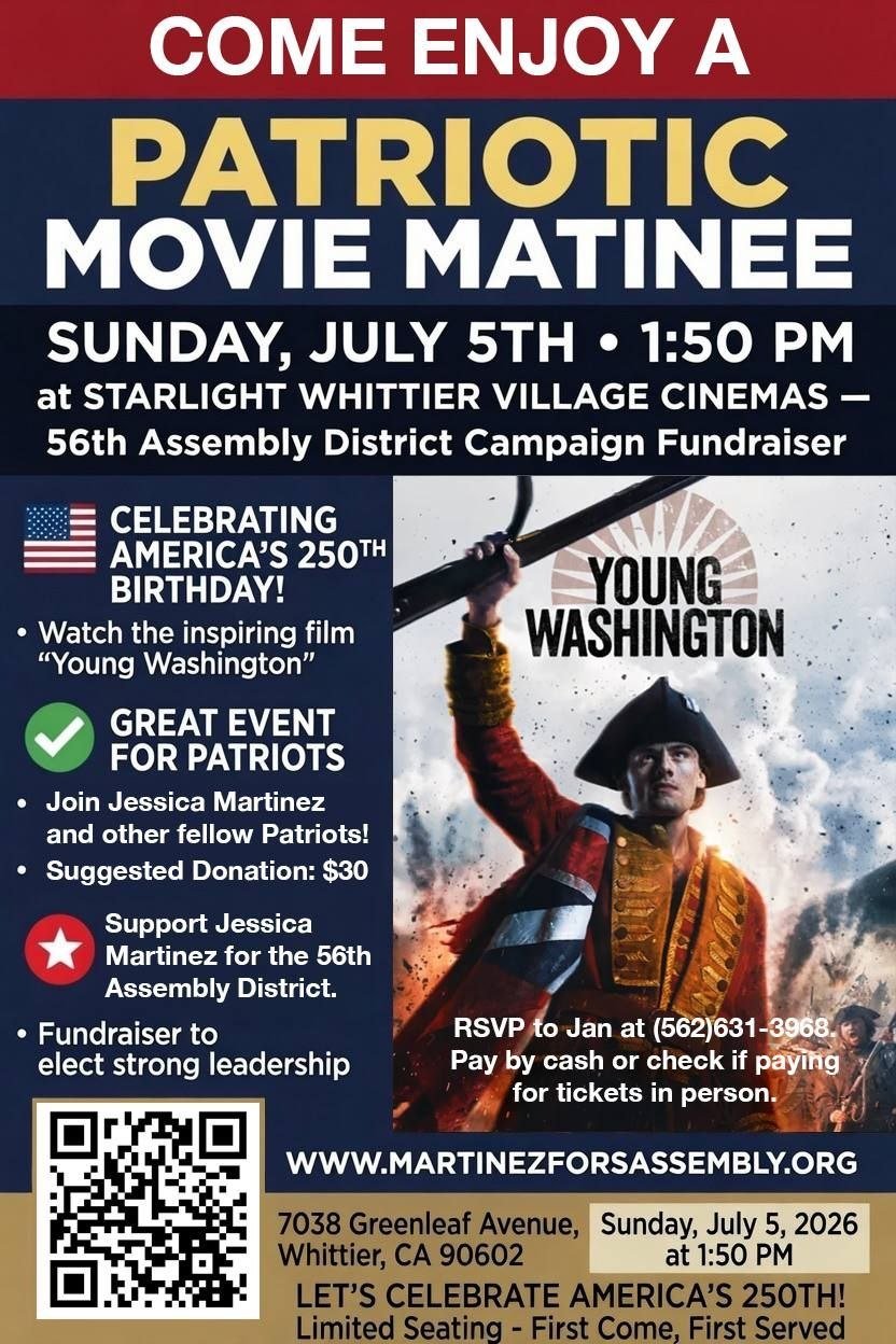 Jessica Martinez for State Assembly District 56 -Movie Day!