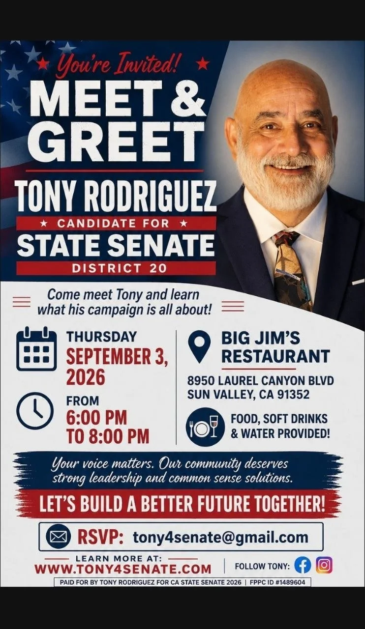 Meet &amp; Greet Tony Rodriguez State Senate