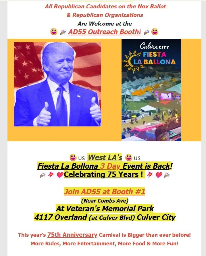 AD55 Booth at 3 Day~Fiesta La Ballona