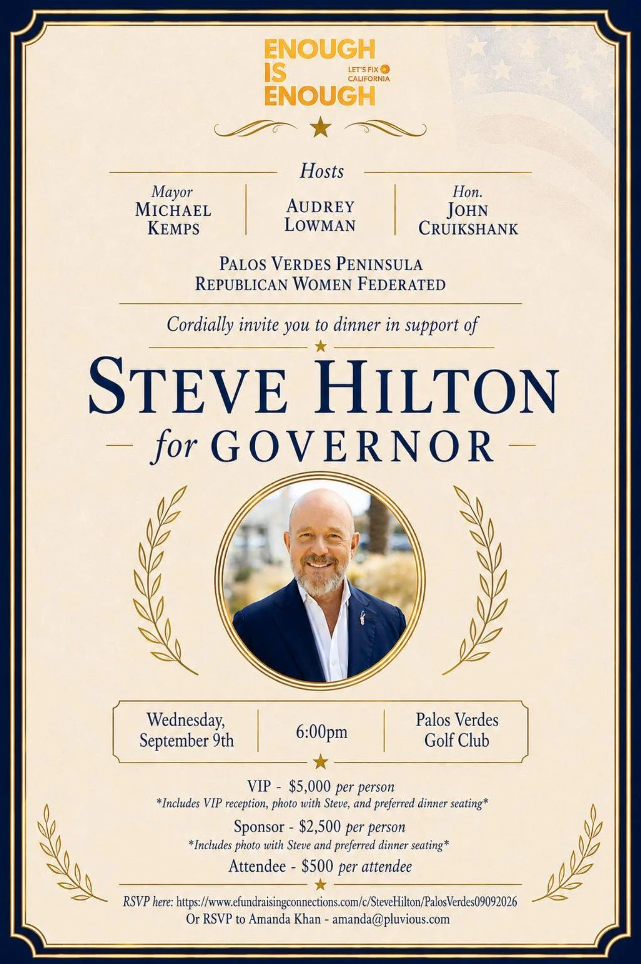Hilton Fundraiser  in Palos Verdes Estates