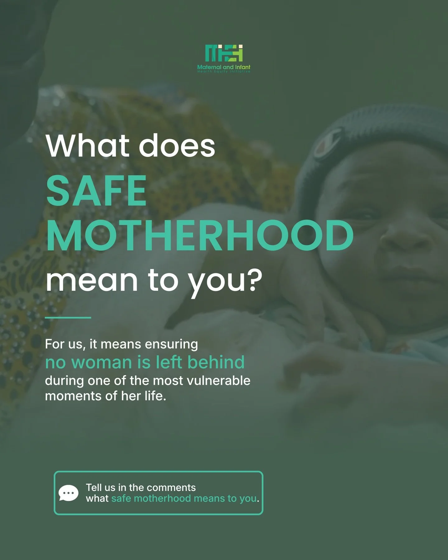What does safe motherhood mean to you?

For some, it means access to proper healthcare.
For others, it means support, dignity, education, and survival.

For us, it means ensuring no woman is left behind during one of the most vulnerable moments of he
