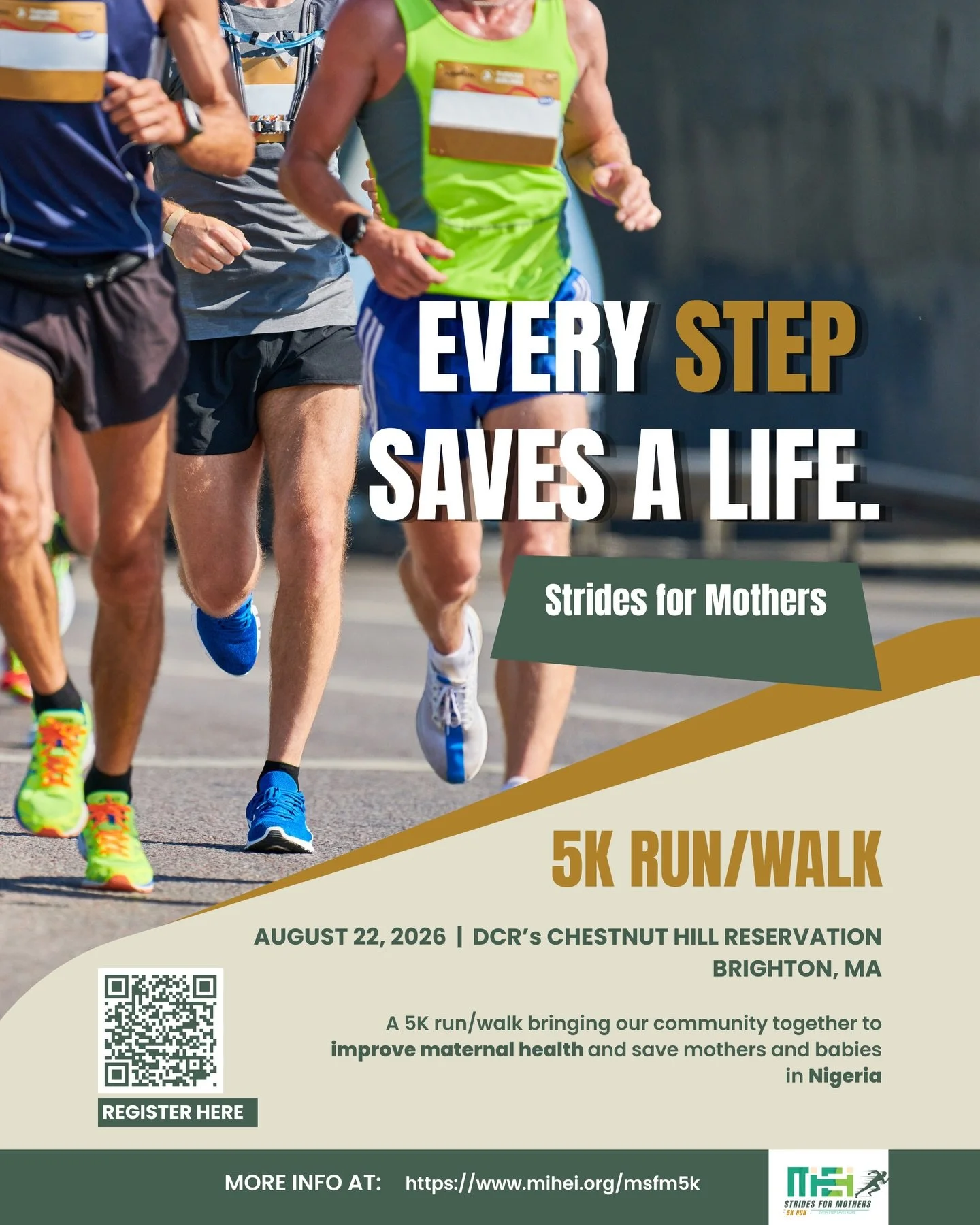 Every step can make a difference.

Join us for Strides for Mothers, a 5K walk/run dedicated to raising awareness and support for maternal and infant healthcare in Nigeria. 

Too many mothers still face preventable complications during pregnancy and c