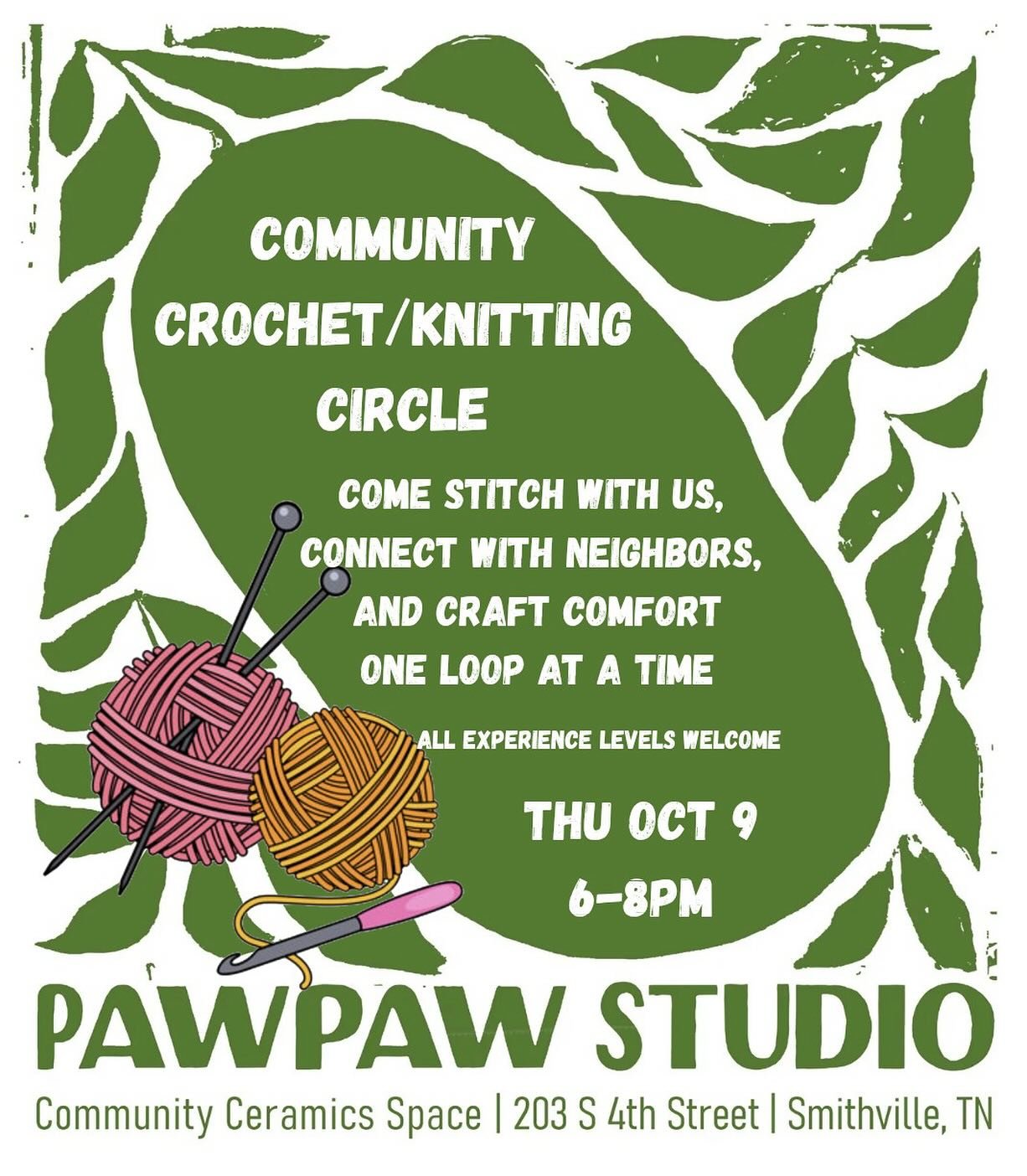Next Up!! Calling all crocheters, aspiring crocheters, fiber arts friends. @nop84 and @m.carmen.ortega2012 will be leading a community crochet circle this coming Thursday. Come bring an existing project or start a new one! We will have a hot tea stat