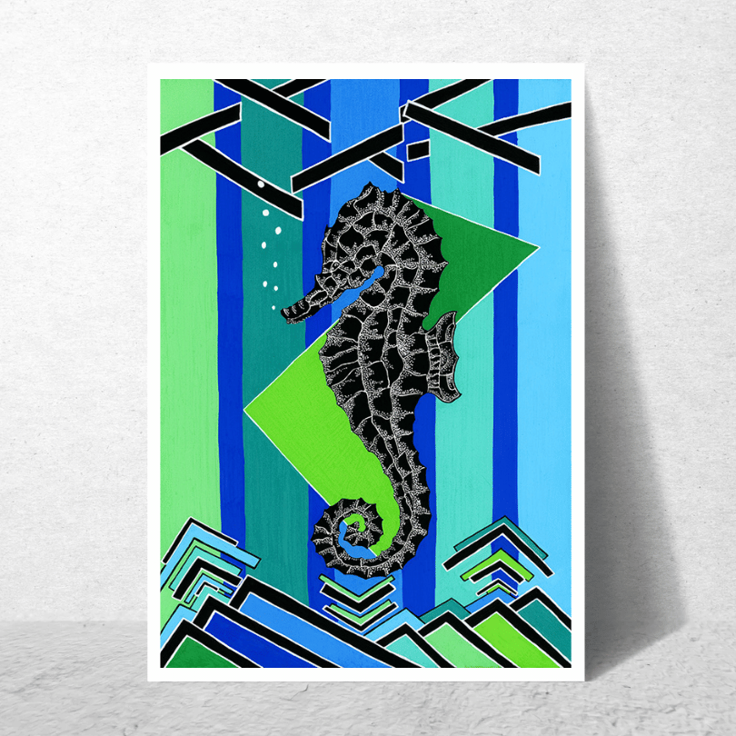 Pink Yellow Poster Mockup Eave the seahorse.png