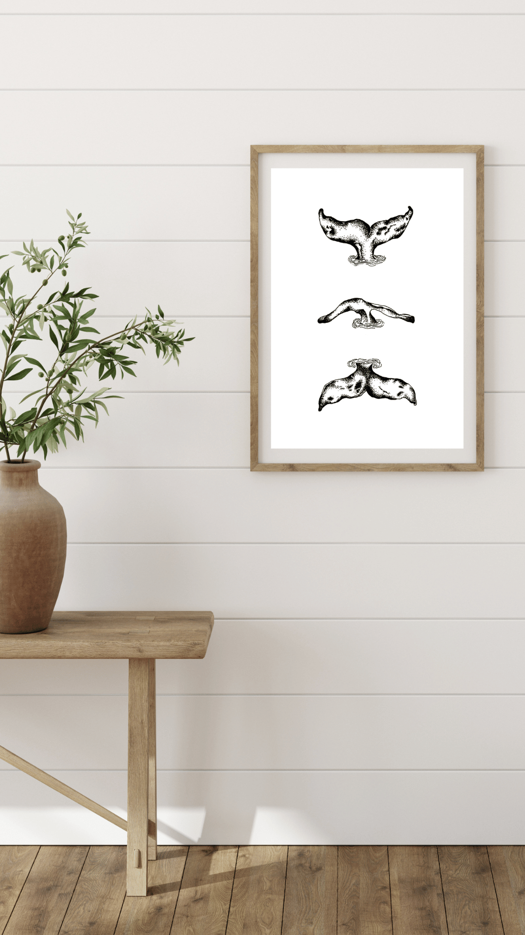 Beige Green Minimalist Whale tail.png