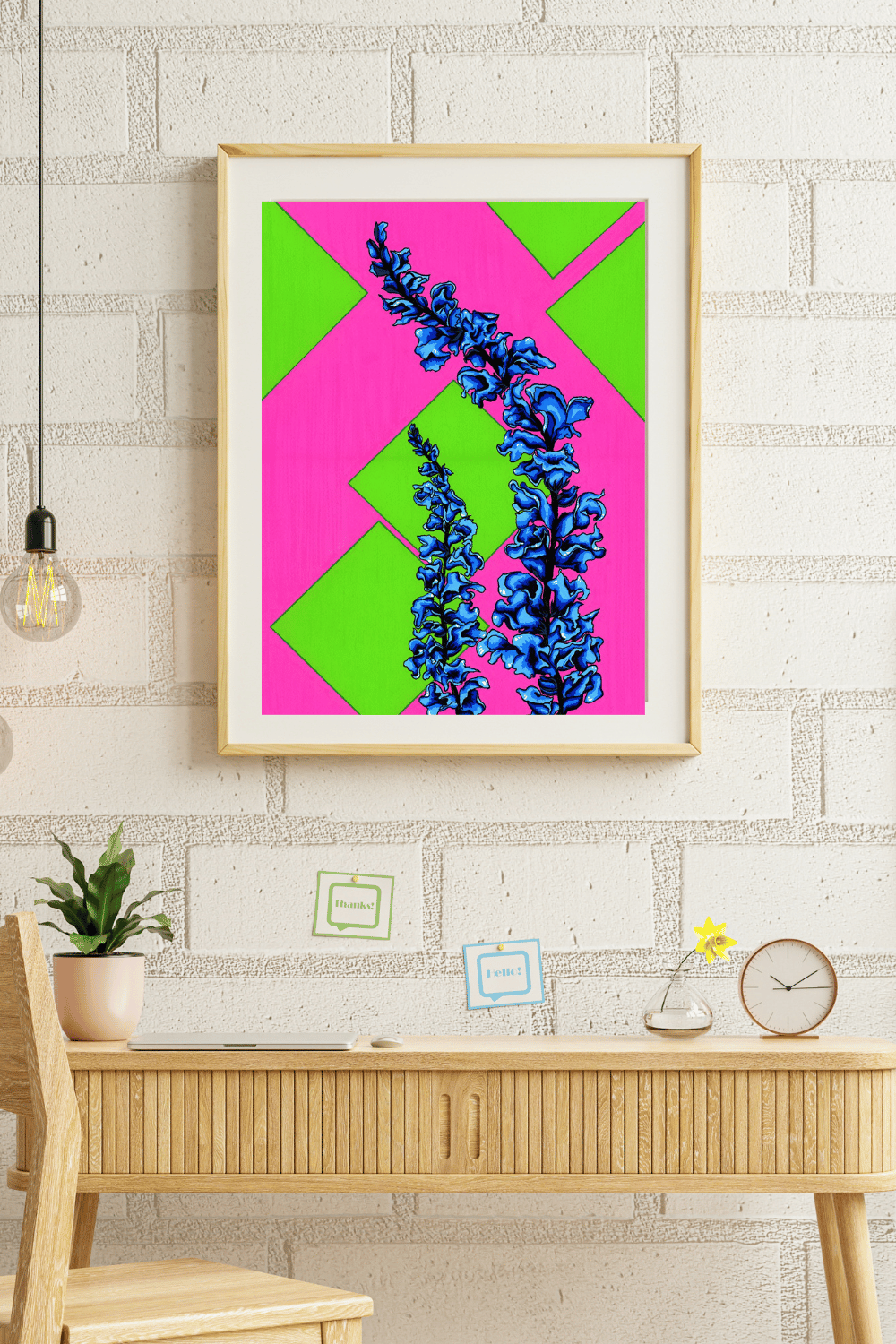Black and White Modern Background Wall Art Frame Mockup Pinterest Pin snapdragon.png