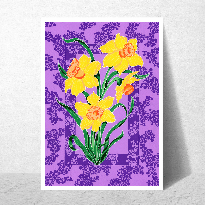 Pink Yellow Poster Mockup daffodil.png