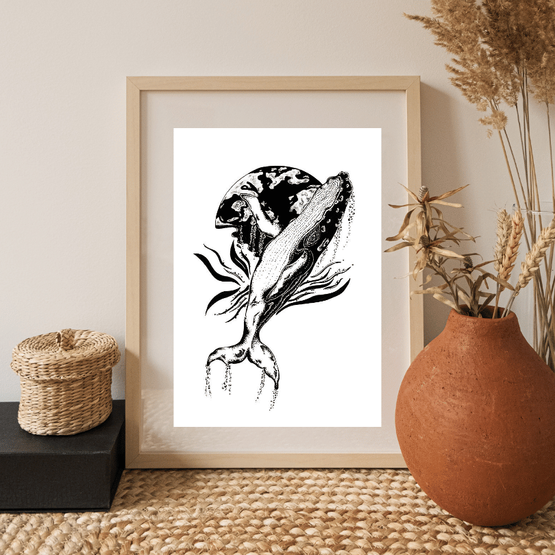Beige Minimalist Wall Frame breaching whale.png