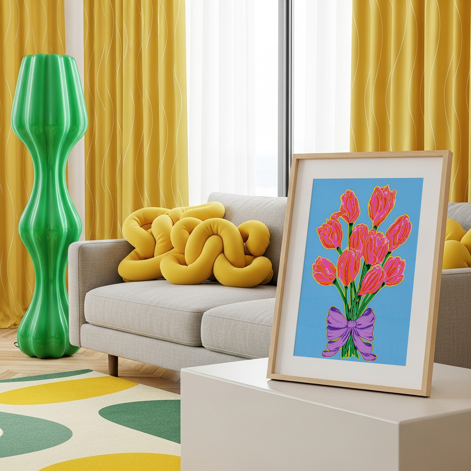 yellow mockup with tulip bouquet.png