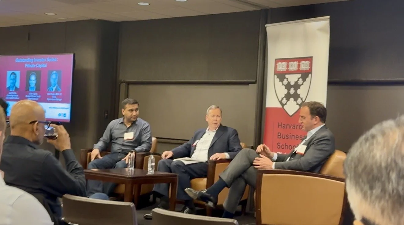 At Harvard Business Club’s Private Capital Forum.